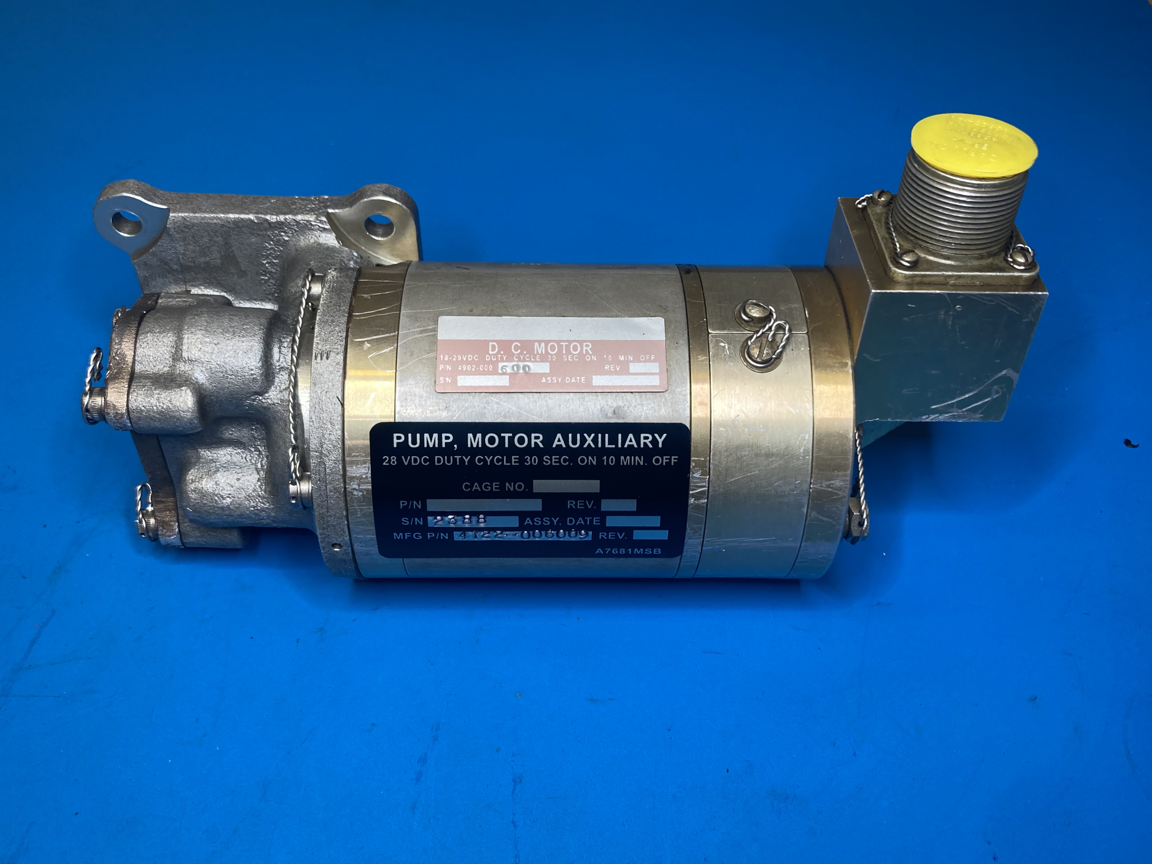 PN: 4122-006009 Propeller Feathering Pump – In Stock