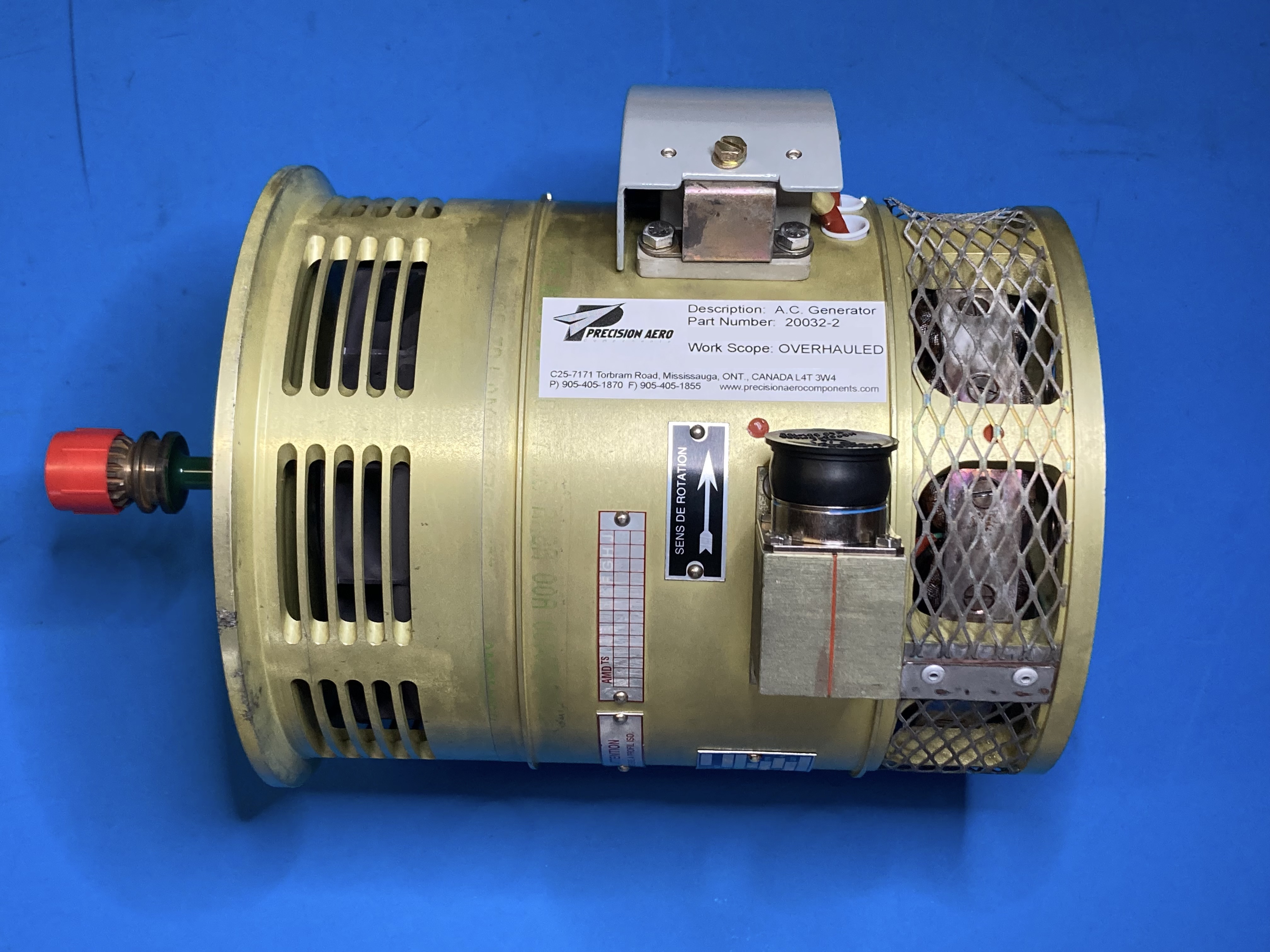 PN: 20032-2  A.C. Generator Overhauled – Available for Outright & Flat Exchange